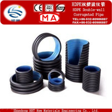 HDPE High Density Polyethylene HDPE Double Wall Corrugated Pipe